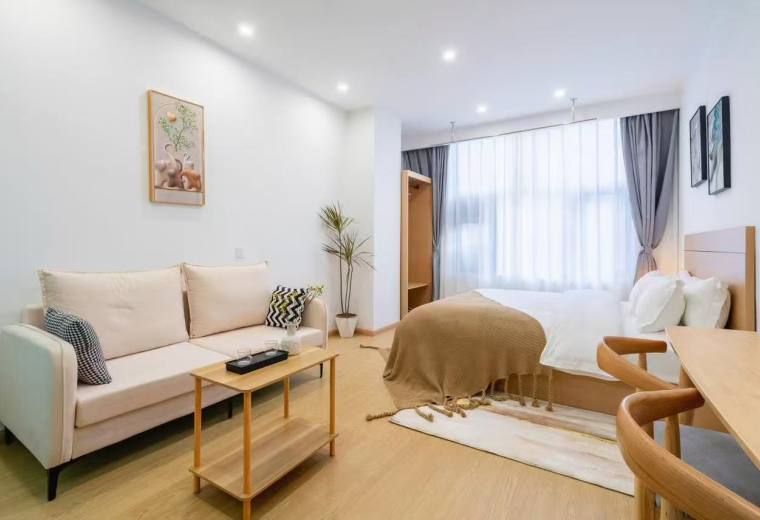 轻奢双床房/近昆明站/可自助洗衣