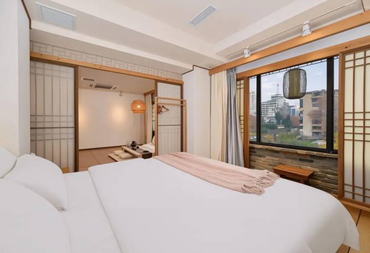 雅舍大床房(静享床垫+宋式美学+木暖无尘）